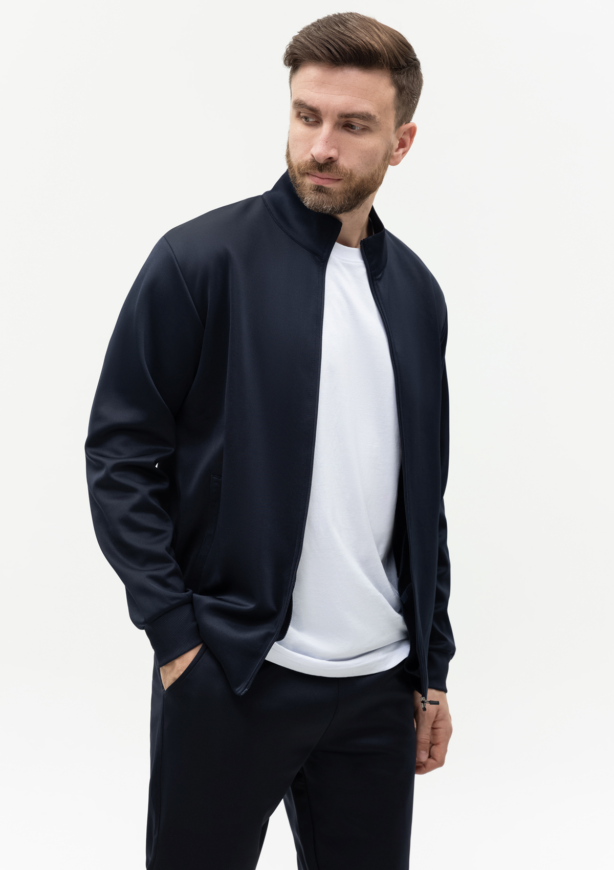 Толстовка мужская STAN на молнии полиэстер 260, 95