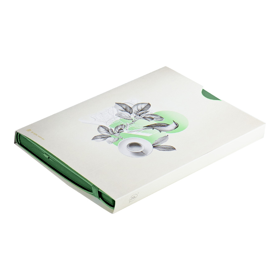 Бизнес-блокнот "RILY", формат А5, зеленый, блок в точку Бизнес-блокнот "RILY", формат А5, зеленый, блок в точку