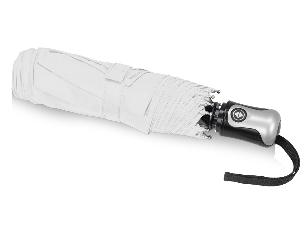 Зонт Alex трехсекционный автоматический 21,5, белый (Р) Зонт Alex трехсекционный автоматический 21,5, белый (Р)