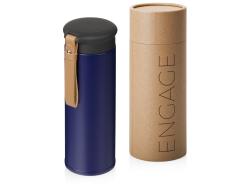 Вакуумный термос Engage, 450 мл, тубус, темно-синий Вакуумный термос Engage, 450 мл, тубус, темно-синий