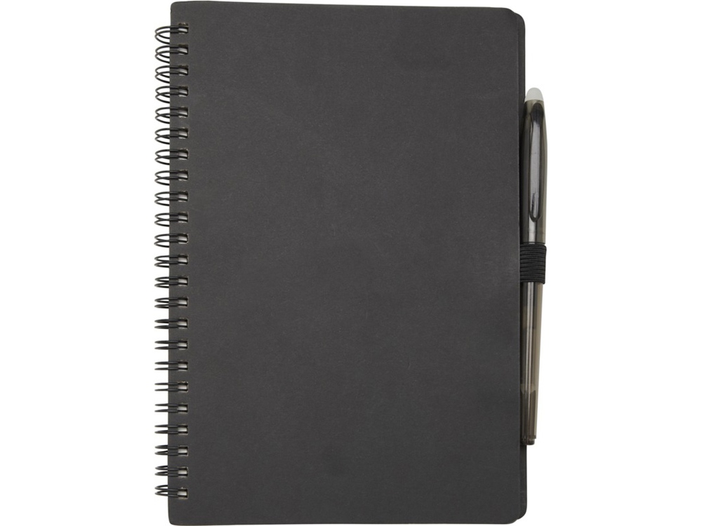 Slate многоразовый набор из блокнота в мягкой обложке и ручки - сплошной черный