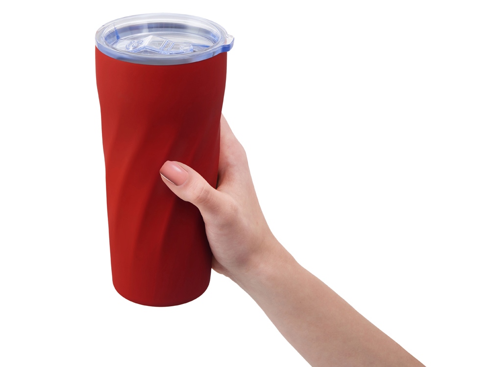 Подарочный набор FAMILY с термосом и термокружкой, красный