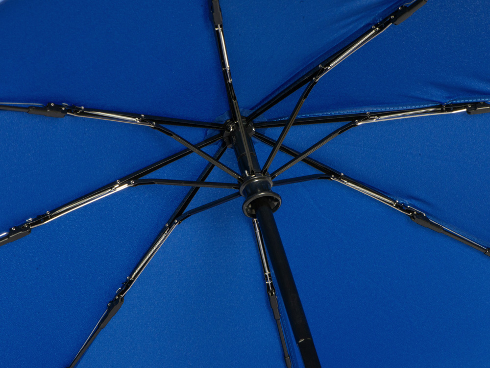 Зонт-автомат Lumet с куполом из переработанного пластика, синий