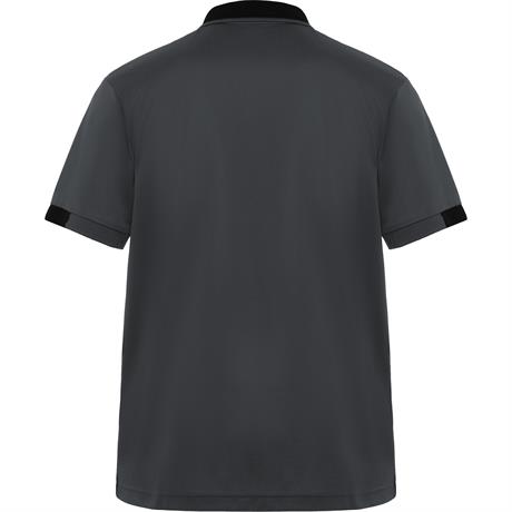 Футболка поло SAMURAI мужская, СВИНЦОВЫЙ/ЧЕРНЫЙ 3XL