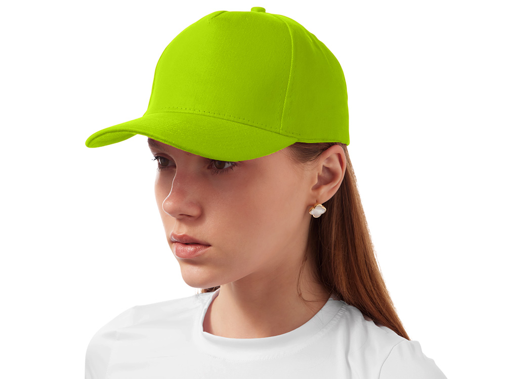 Бейсболка Florida 5-ти панельная, зеленое яблоко