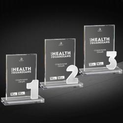 Награда из стекла с гравировкой 3 место