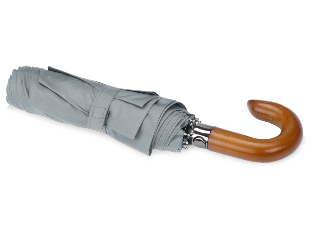 Зонт складной Cary, полуавтоматический, 3 сложения, с чехлом, светло-серый Зонт складной Cary, полуавтоматический, 3 сложения, с чехлом, светло-серый