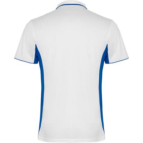 Спортивная футболка поло MONTMELO мужская, БЕЛЫЙ/КОРОЛЕВСКИЙ СИНИЙ 2XL