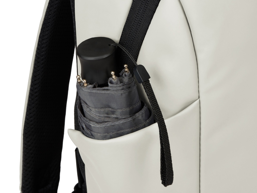 Рюкзак Sofit для ноутбука из экокожи, молочный (Р)