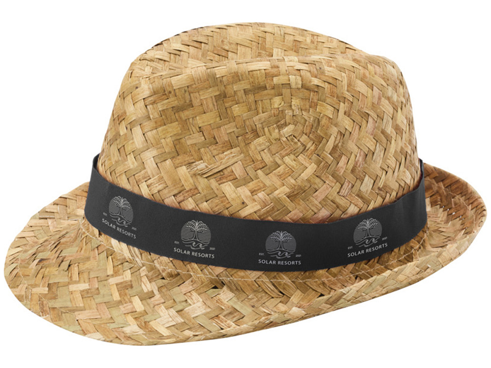 Pricus соломенная шляпа - сплошной черный / Натуральный