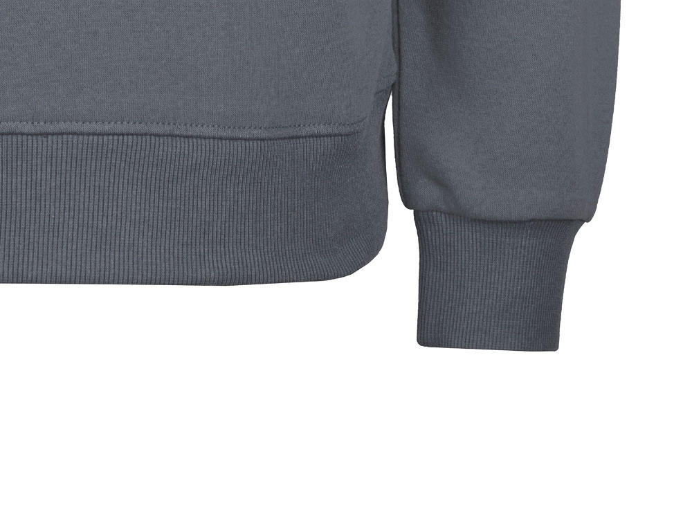 Толстовка с капюшоном оверсайз Lisbon унисекс, темно-серый