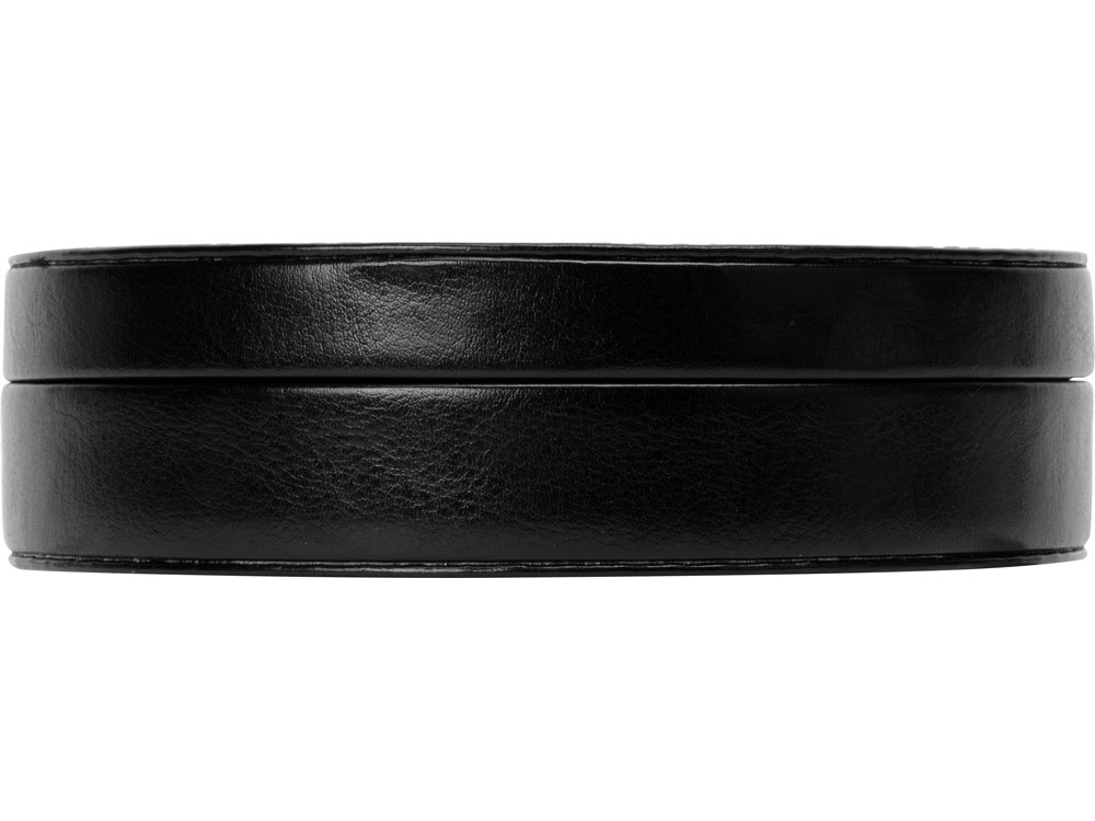 Винный набор в круглой PU коробке, черный