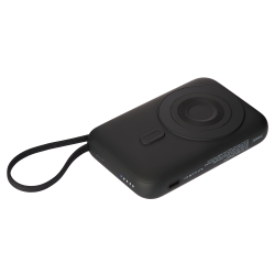 Внешний аккумулятор Комбо (Combo) 4-в-1 10000mAh с функцией беспроводной зарядки 15W, черный