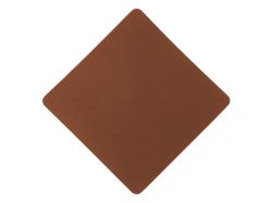 ПАТЧ РОМБ nubuk (коричневый ) 7,6 х 7,6 см