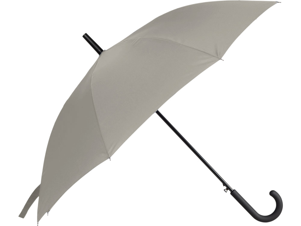 Зонт-трость Reviver с куполом из переработанного пластика, бежевый