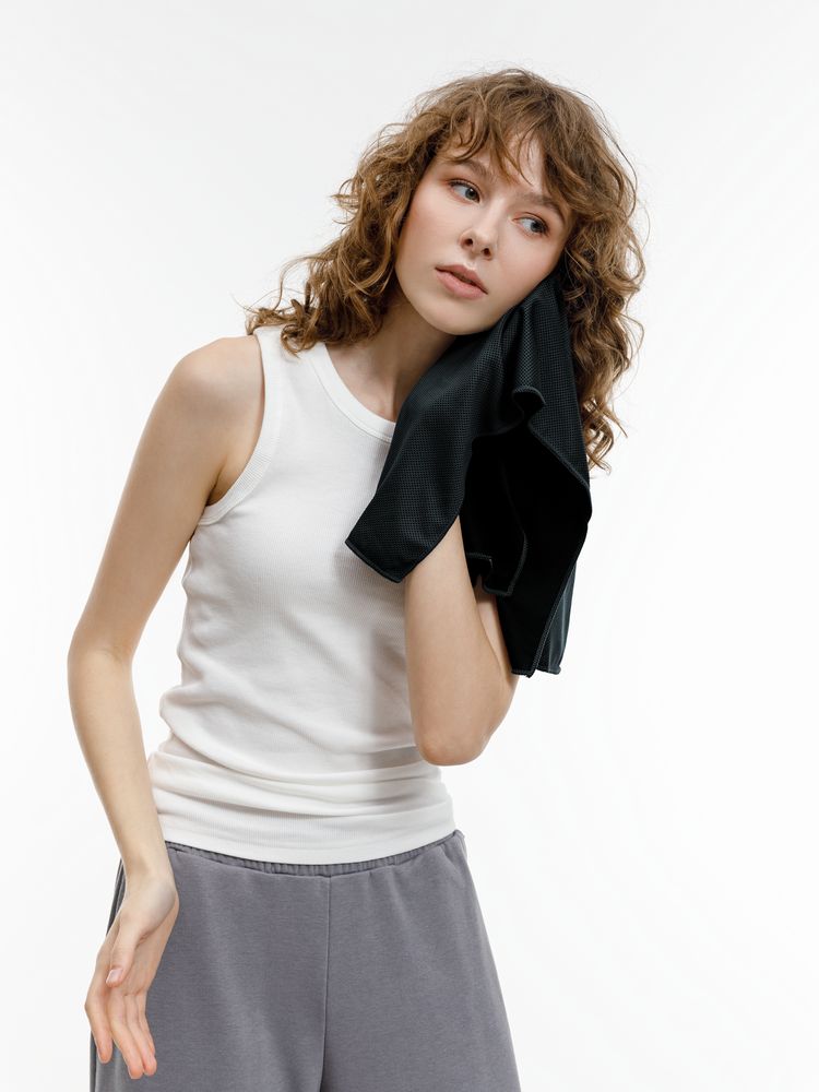 Охлаждающее полотенце Baffin, черное Охлаждающее полотенце Baffin, черное