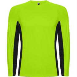 Спортивная футболка SHANGHAI L/S мужская, ФЛУОРЕСЦЕНТНЫЙ ЗЕЛЕНЫЙ/ЧЕРНЫЙ S