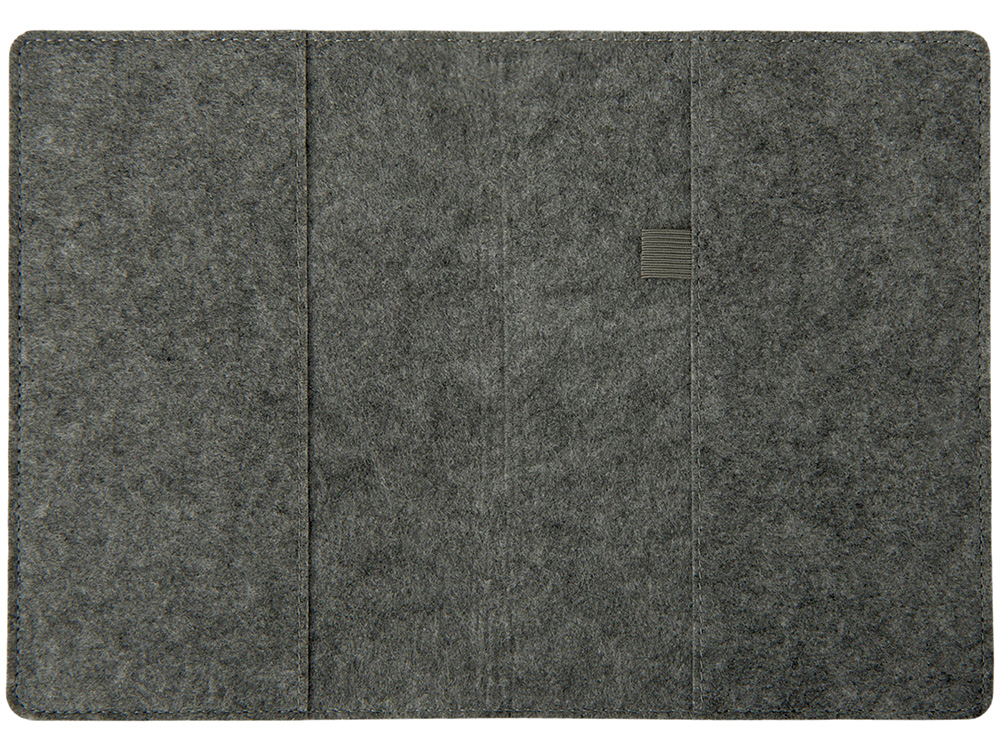 Двустороннее портфолио из рпет-фетра и искусственной кожи Felt, серый