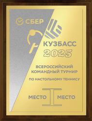 Плакетка с металлической пластиной