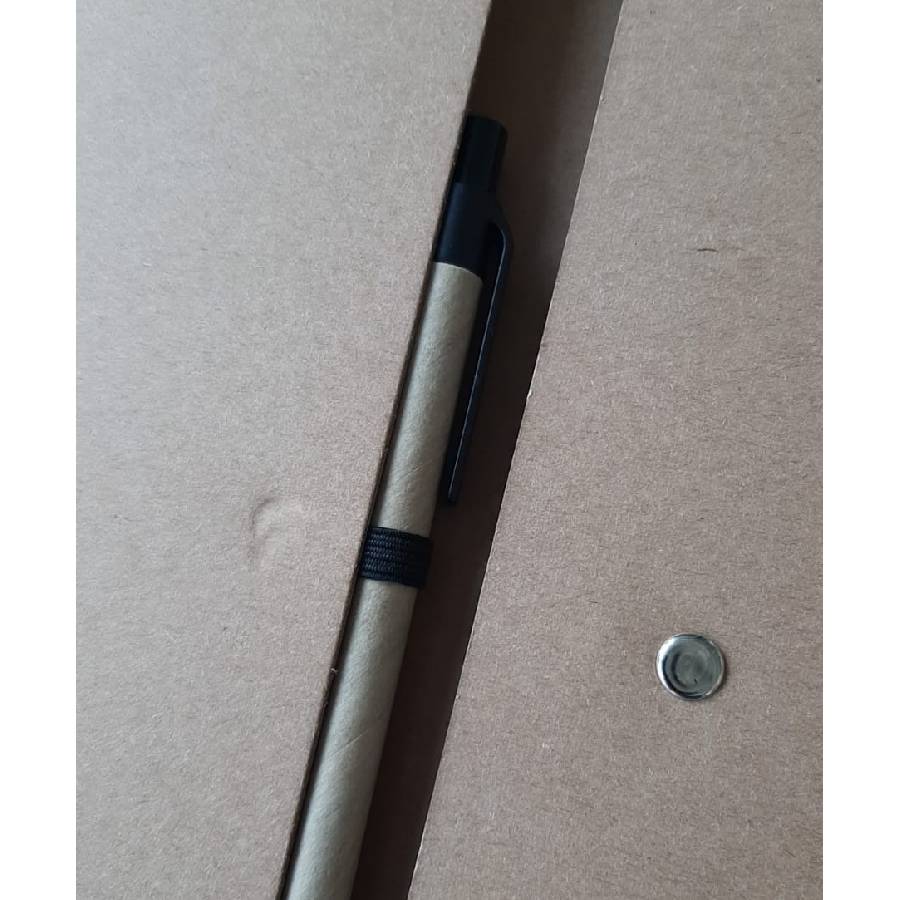 Блокнот с шариковой ручкой NEYLA, A5,  рециклированный картон