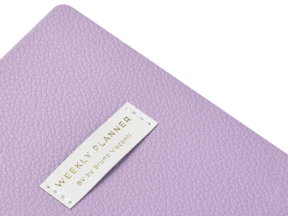 Еженедельник недатированный А6 Zefirс нашивкой, сиреневый