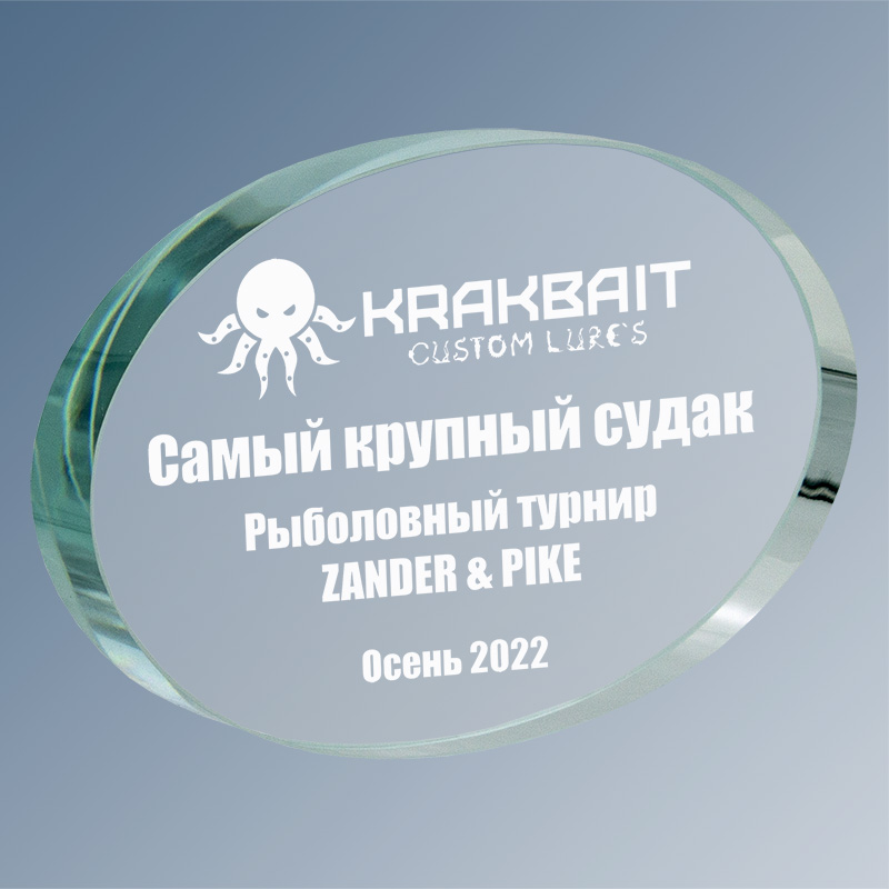 Награда из стекла с гравировкой Награда из стекла с гравировкой