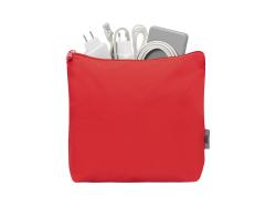 Органайзер для электроники и проводов Amalia из полиэстера 300D с подкладкой, красный