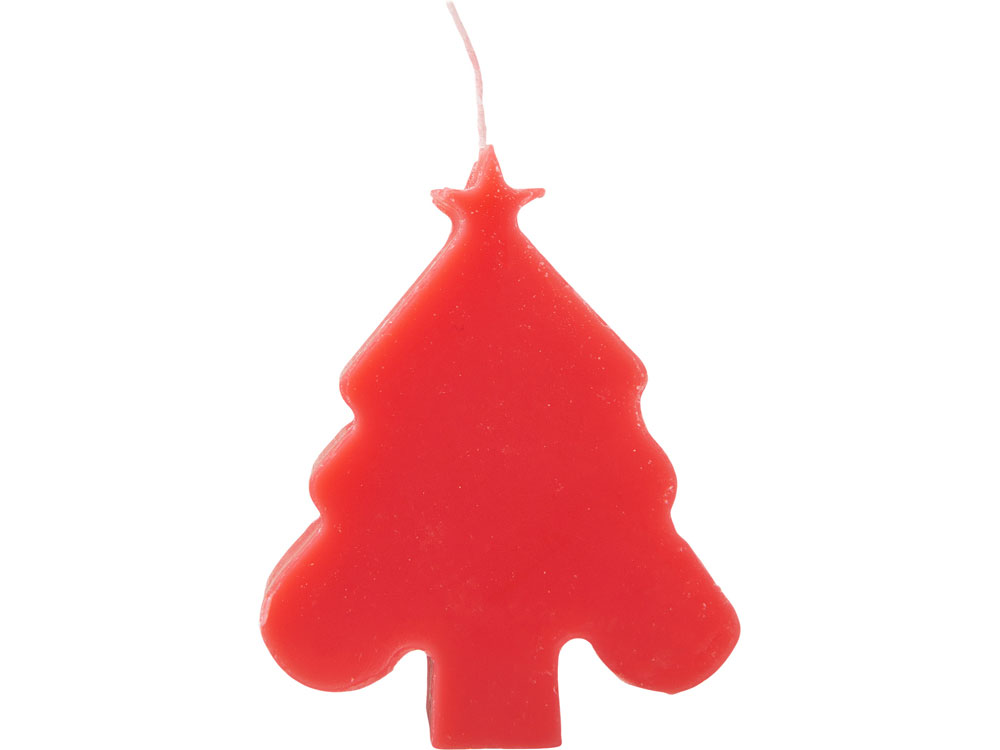Свеча Елочка, красный