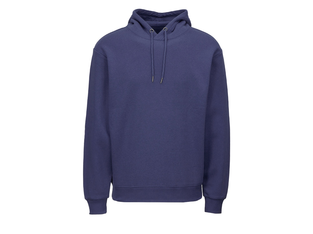 Толстовка с капюшоном оверсайз Lisbon унисекс, темно-синий