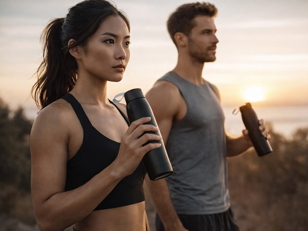 Термобутылка Grace 320мл, черный