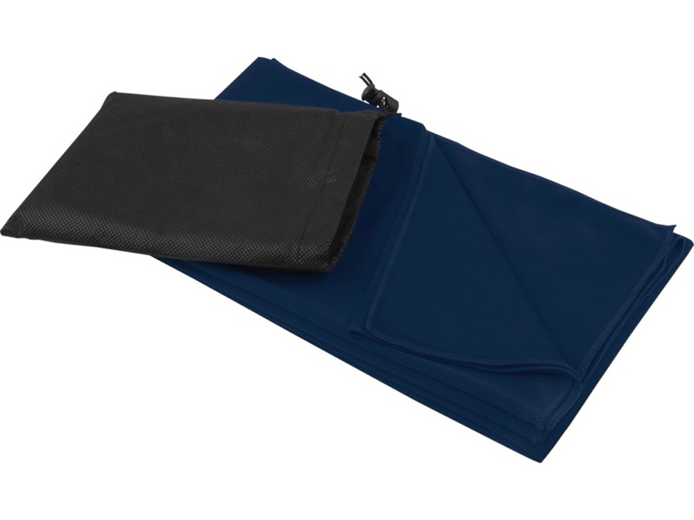 Lucas спортивное полотенце из переработанного полиэстера 70х140 см - Темно - синий