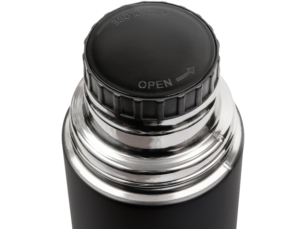 Термос Relaxika 101 (1 литр), черный (без лого)