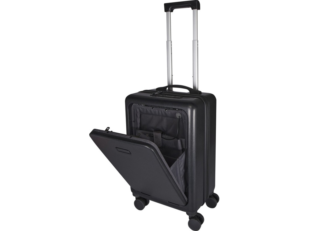 Rover Pro 20-дюймовый чемодан на колесах из материалов, переработанных согласно стандарту GRS, объемом 40 л - сплошной черный
