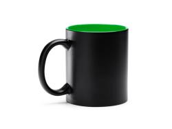 Кружка керамическая MACHA, 350 мл, черный/папоротник Кружка керамическая MACHA, 350 мл, черный/папоротник