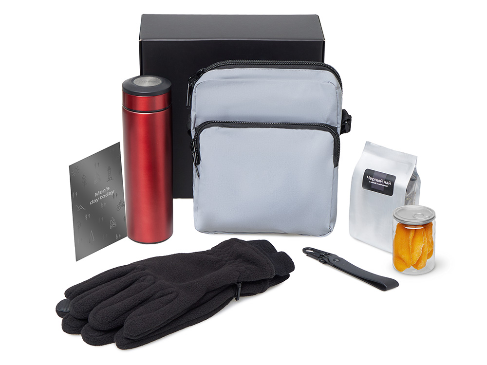 Подарочный набор Re:m. Step с термосом, перчатками и сумкой Подарочный набор Re:m. Step с термосом, перчатками и сумкой