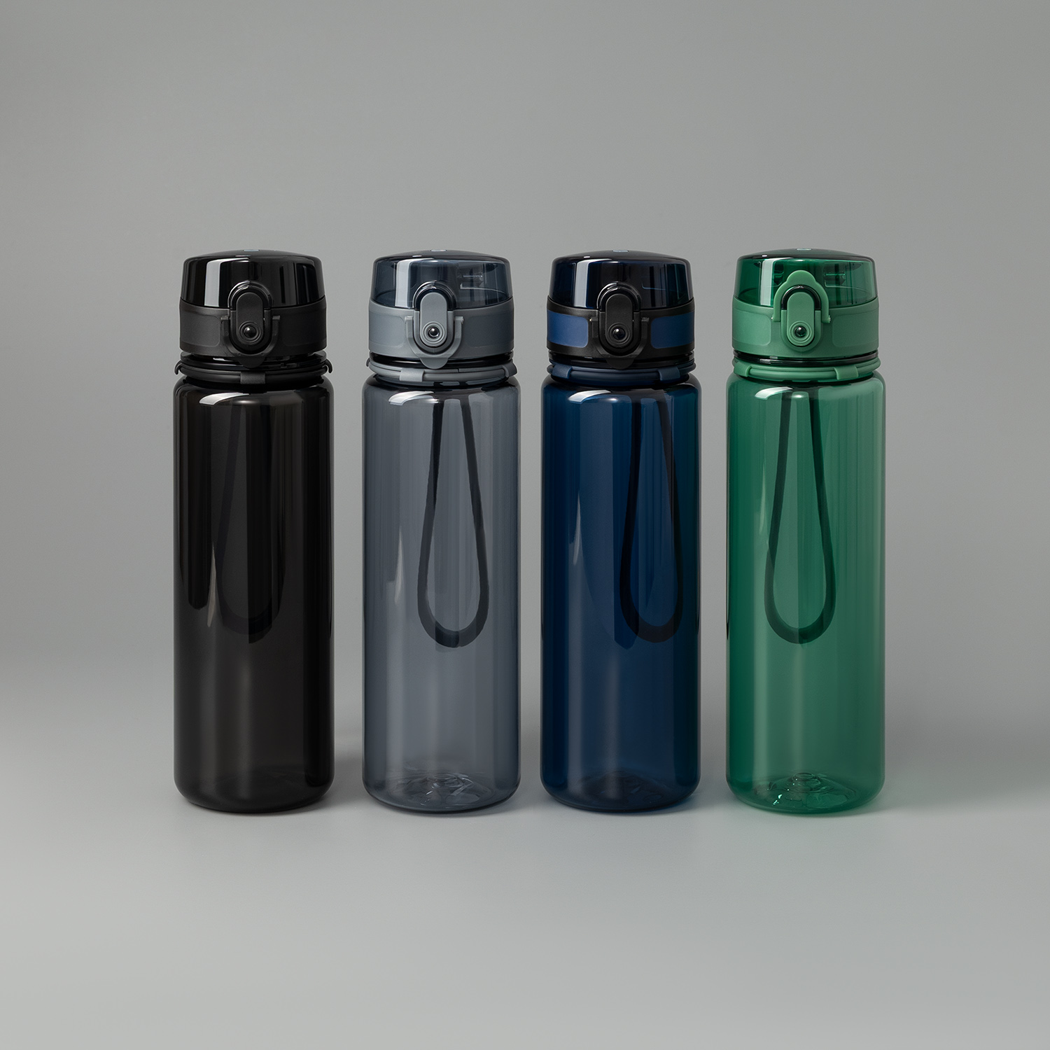 Бутылка для воды Комо (Como), серая Бутылка для воды Комо (Como), серая