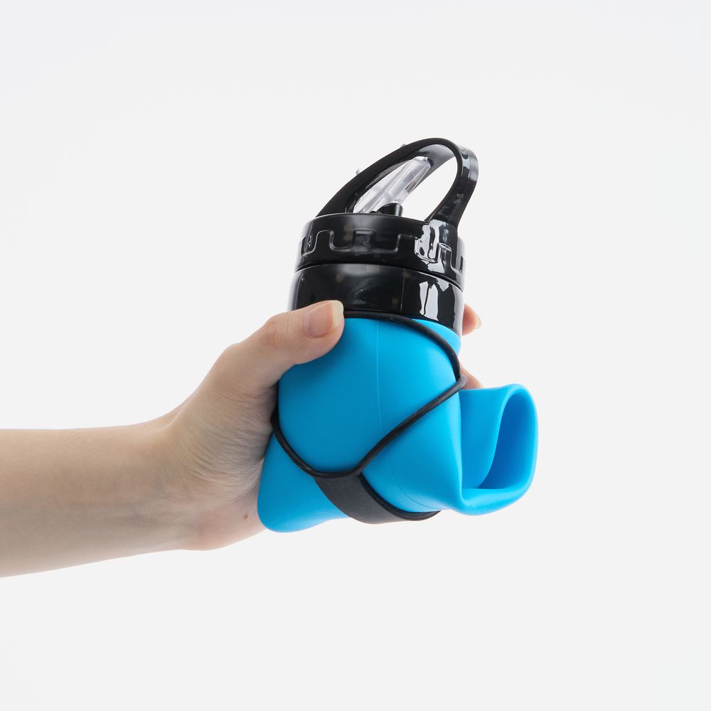 Складная бутылка для воды Langfossen, голубая