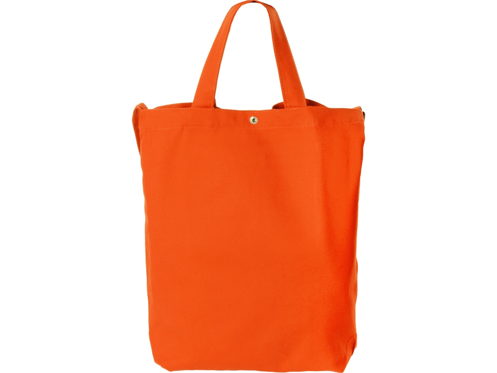 Сумка Helfer из хлопка на кнопке с регулирующейся лямкой, оранжевый Сумка Helfer из хлопка на кнопке с регулирующейся лямкой, оранжевый