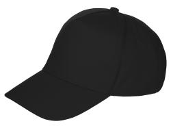 Бейсболка Мемфис 230 5-панельная, цвет черный Бейсболка Мемфис 230 5-панельная, цвет черный