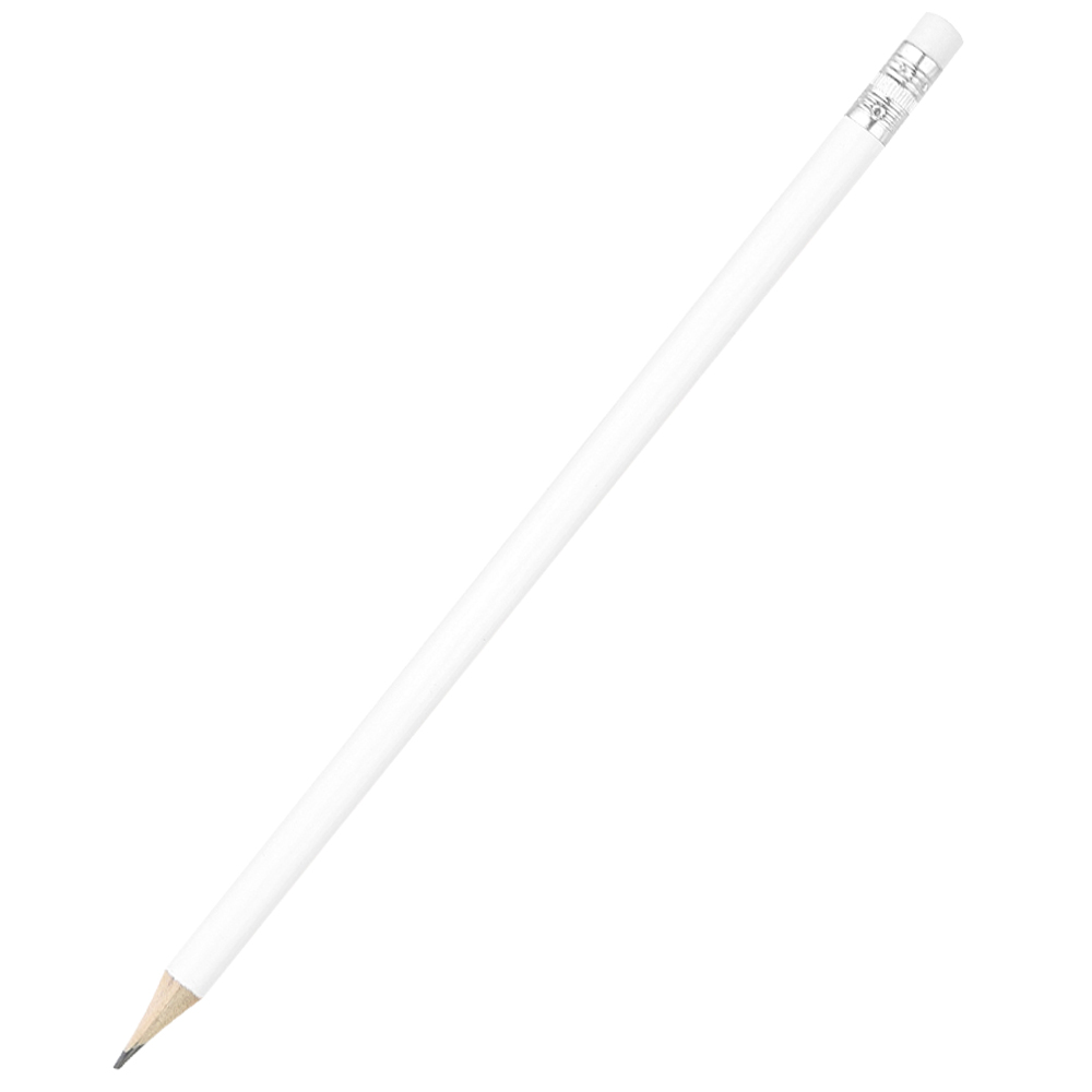 Карандаш с цветным корпусом Largo, белый