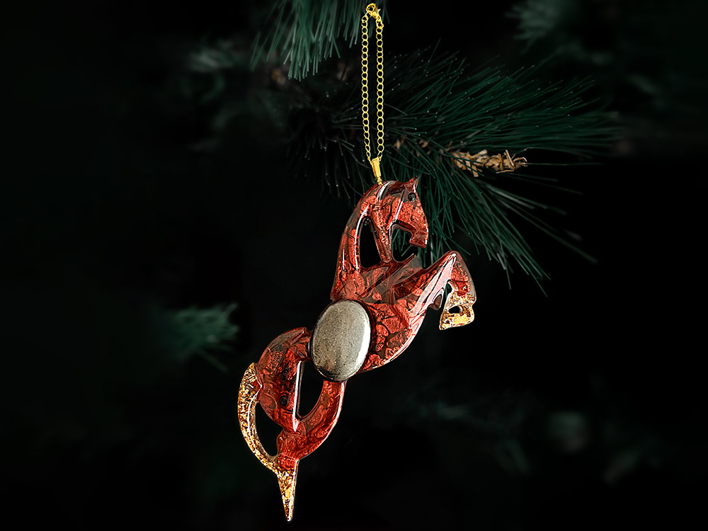 Елочные игрушки (Лошадь).Символы года Гранат Елочные игрушки (Лошадь).Символы года Гранат