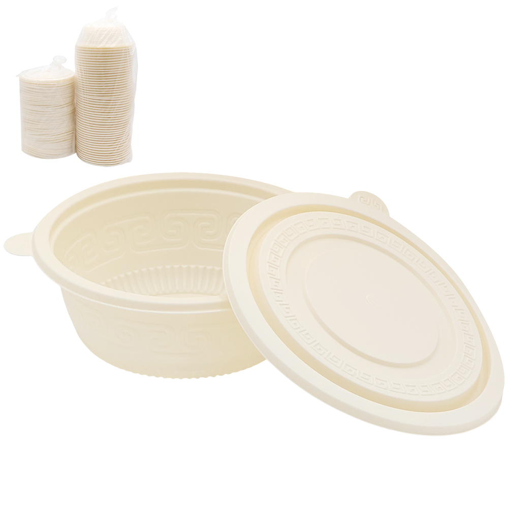 Набор контейнеров (супница) из кукурузного крахмала,  600 мл (50 шт)