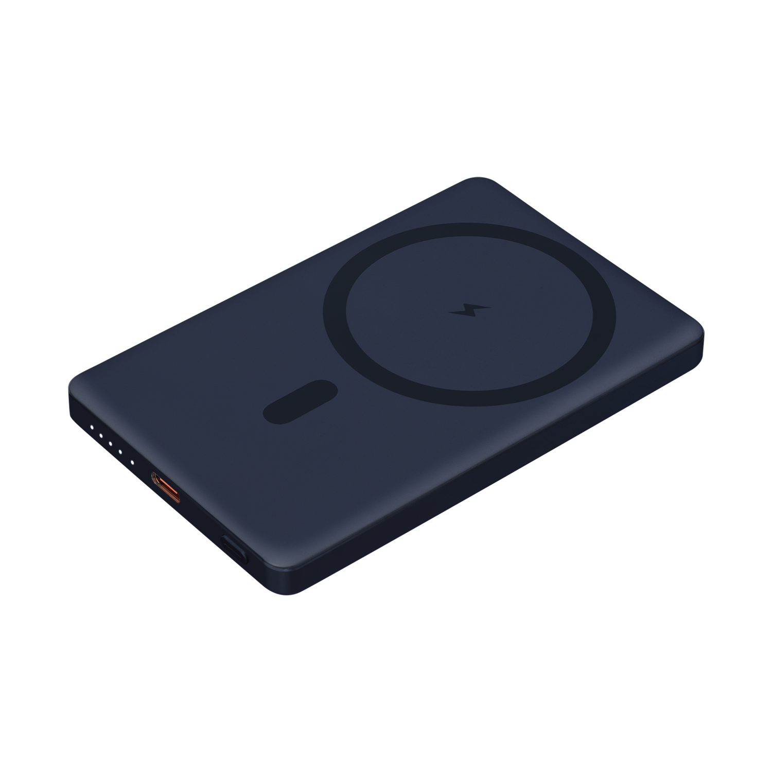 Внешний аккумулятор Атлантис (Atlantis) PD 5000mAh с функцией беспроводной зарядки 15W, синий Внешний аккумулятор Атлантис (Atlantis) PD 5000mAh с функцией беспроводной зарядки 15W, синий