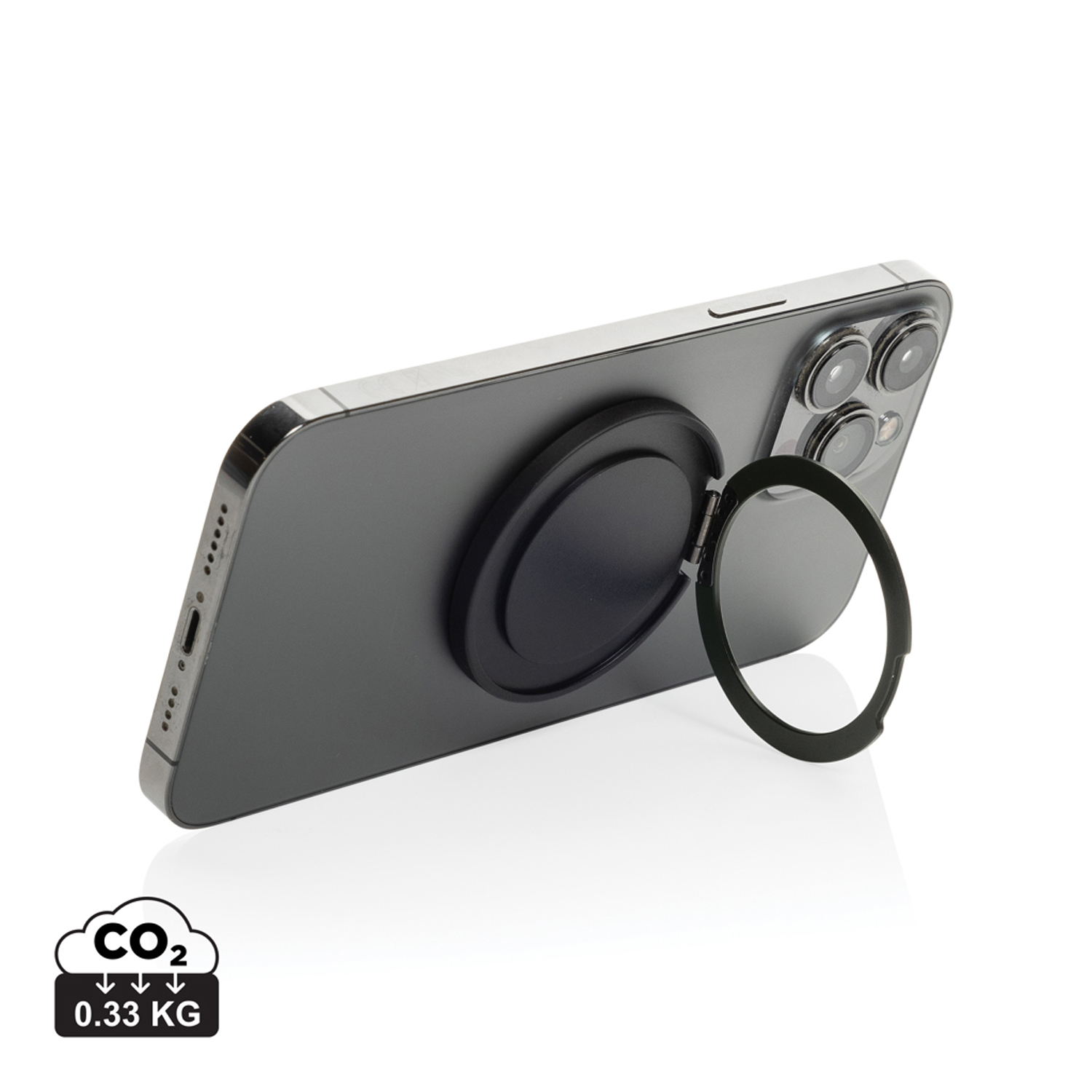 Магнитный держатель для телефона Terra Magnetic из переработанного пластика и алюминия RCS