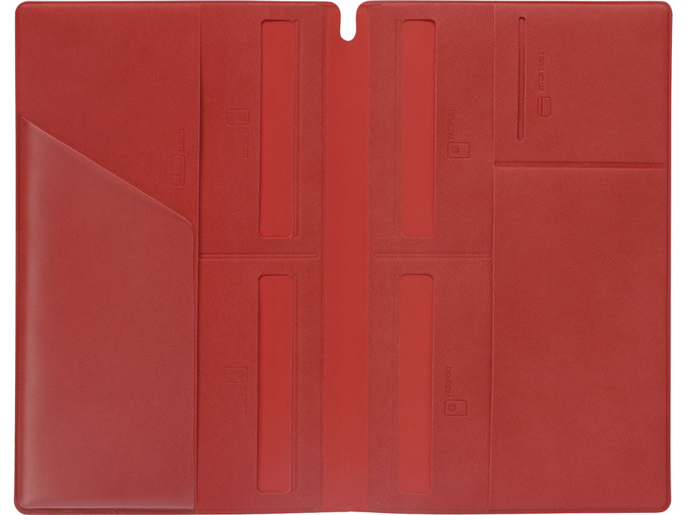 Семейный органайзер для путешественника Famtrip, красный