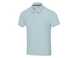 Рубашка поло унисекс Akoya из переработанного махрового материала - Cloud Blue