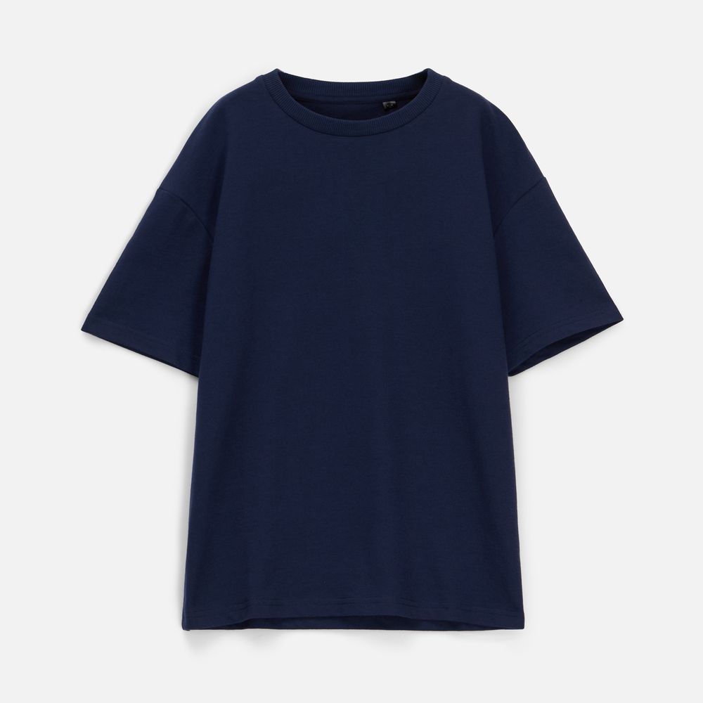 Футболка унисекс Durington, темно-синяя Футболка унисекс Durington, темно-синяя