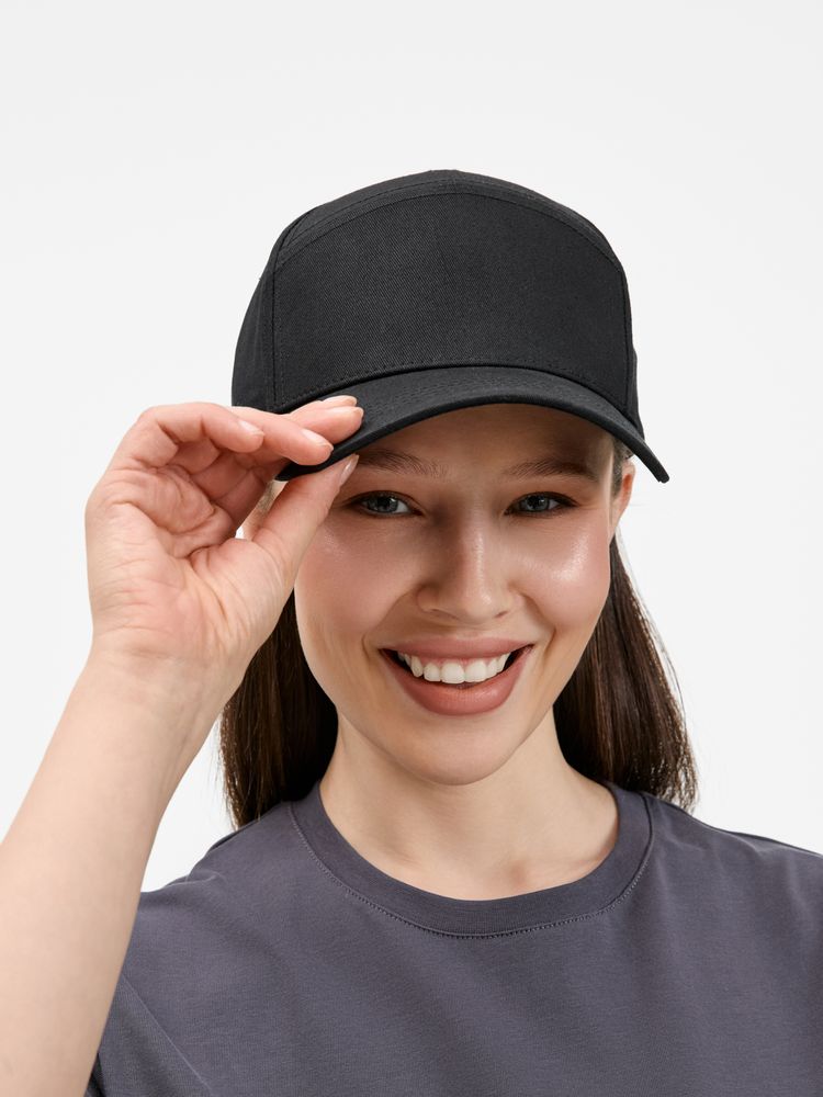 Бейсболка Settaro, черная Бейсболка Settaro, черная