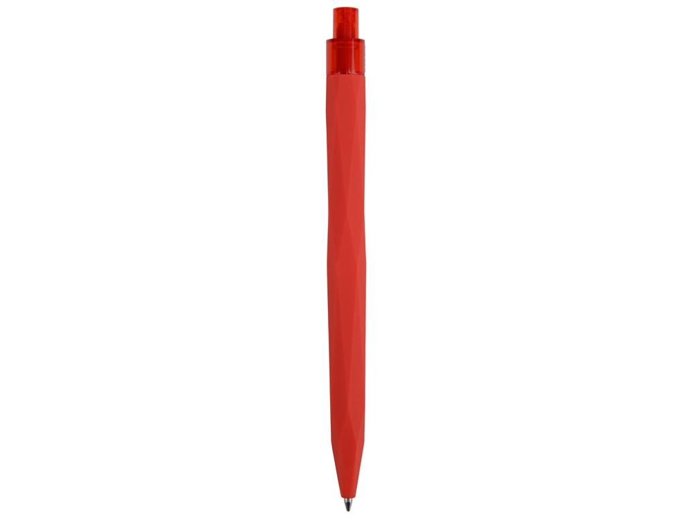 Ручка шариковая QS 20 PRT софт-тач, красный