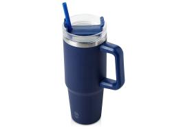 Термокружка KRANSTON с двойными стенками из переработанной нержавеющей стали, синий нейви Термокружка KRANSTON с двойными стенками из переработанной нержавеющей стали, синий нейви